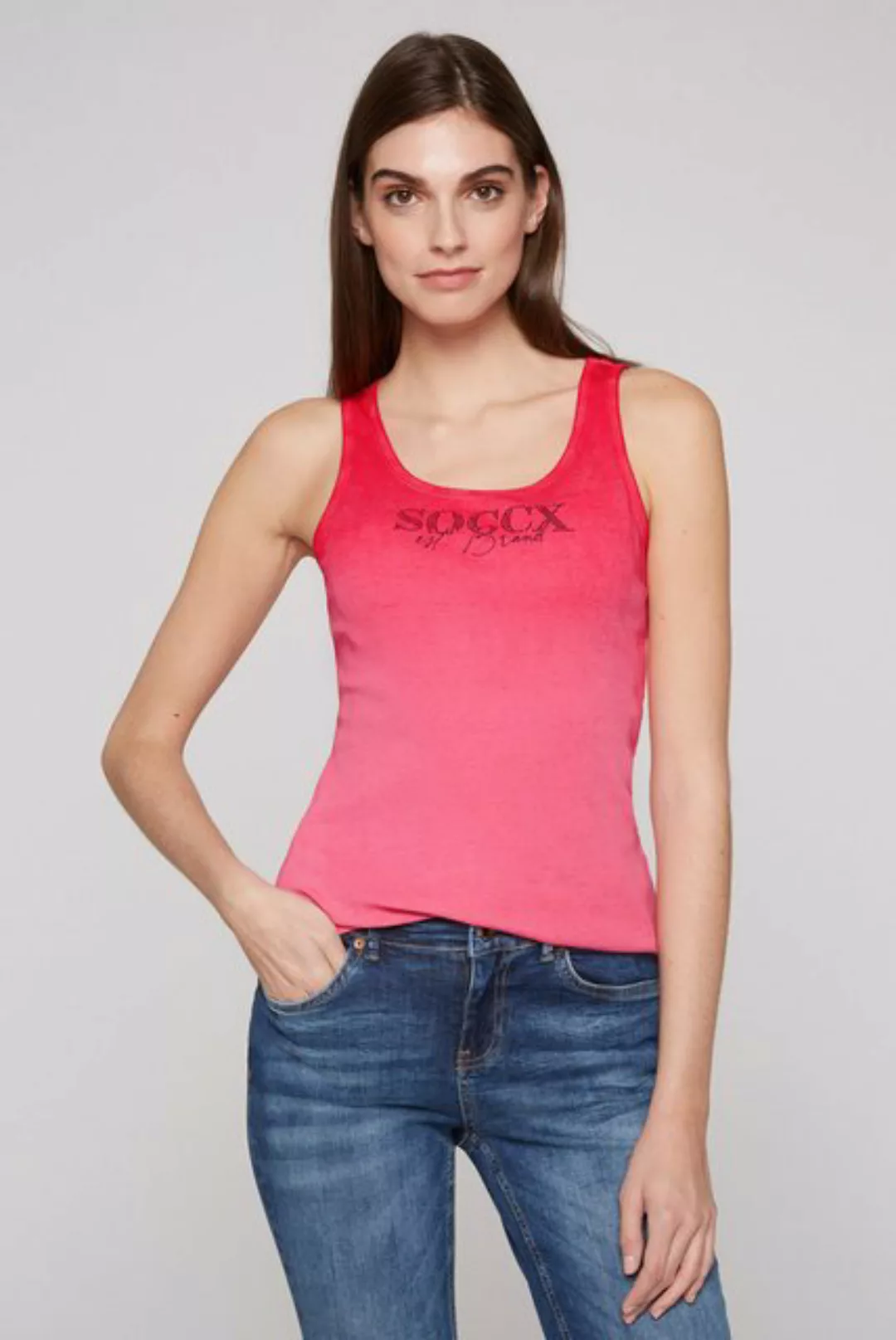 SOCCX Tanktop aus Baumwolle günstig online kaufen