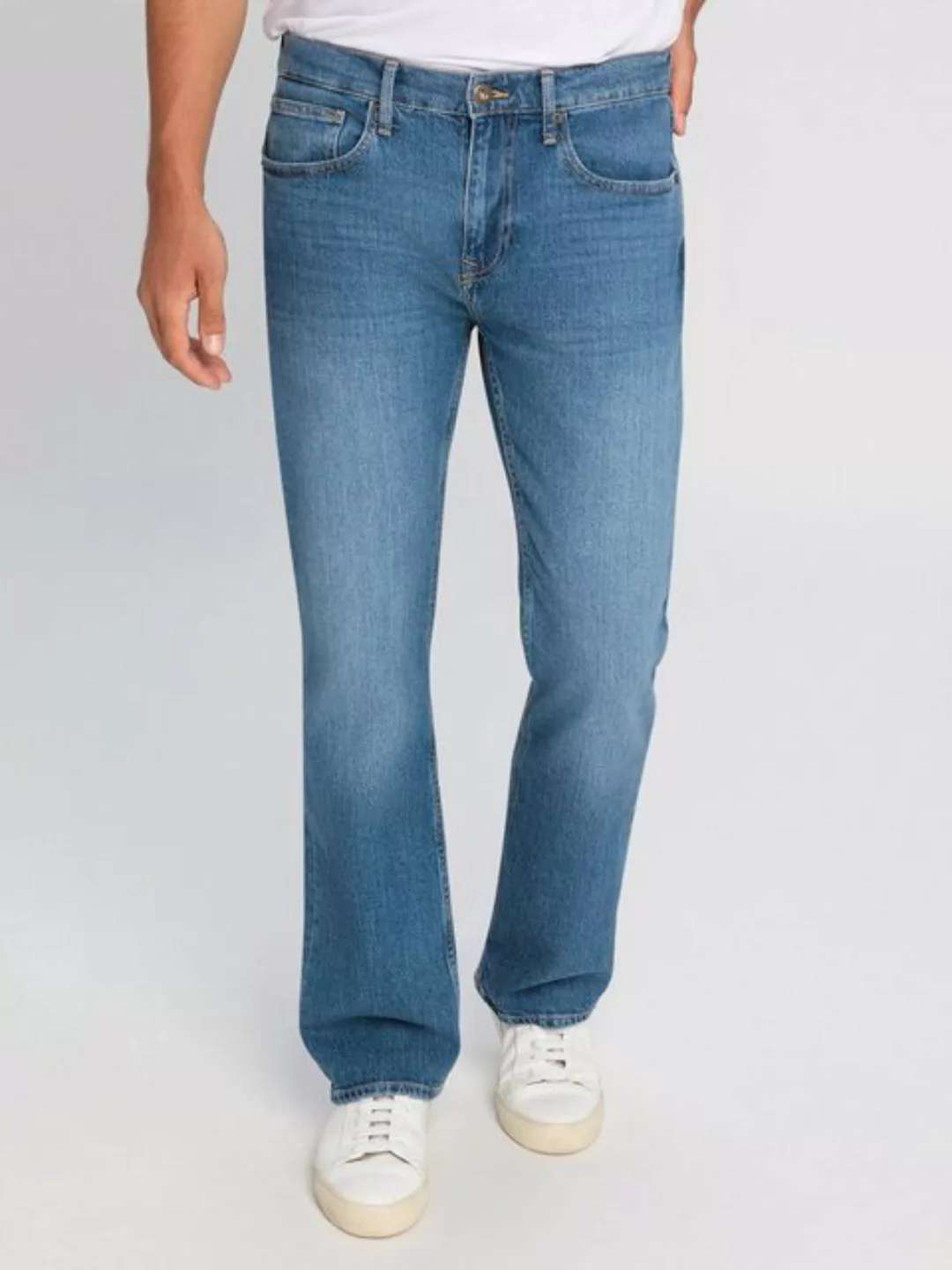 Cross Jeans Herren Jeans COLIN - Slim Bootcut Fit - Blau - Vintage Blue günstig online kaufen