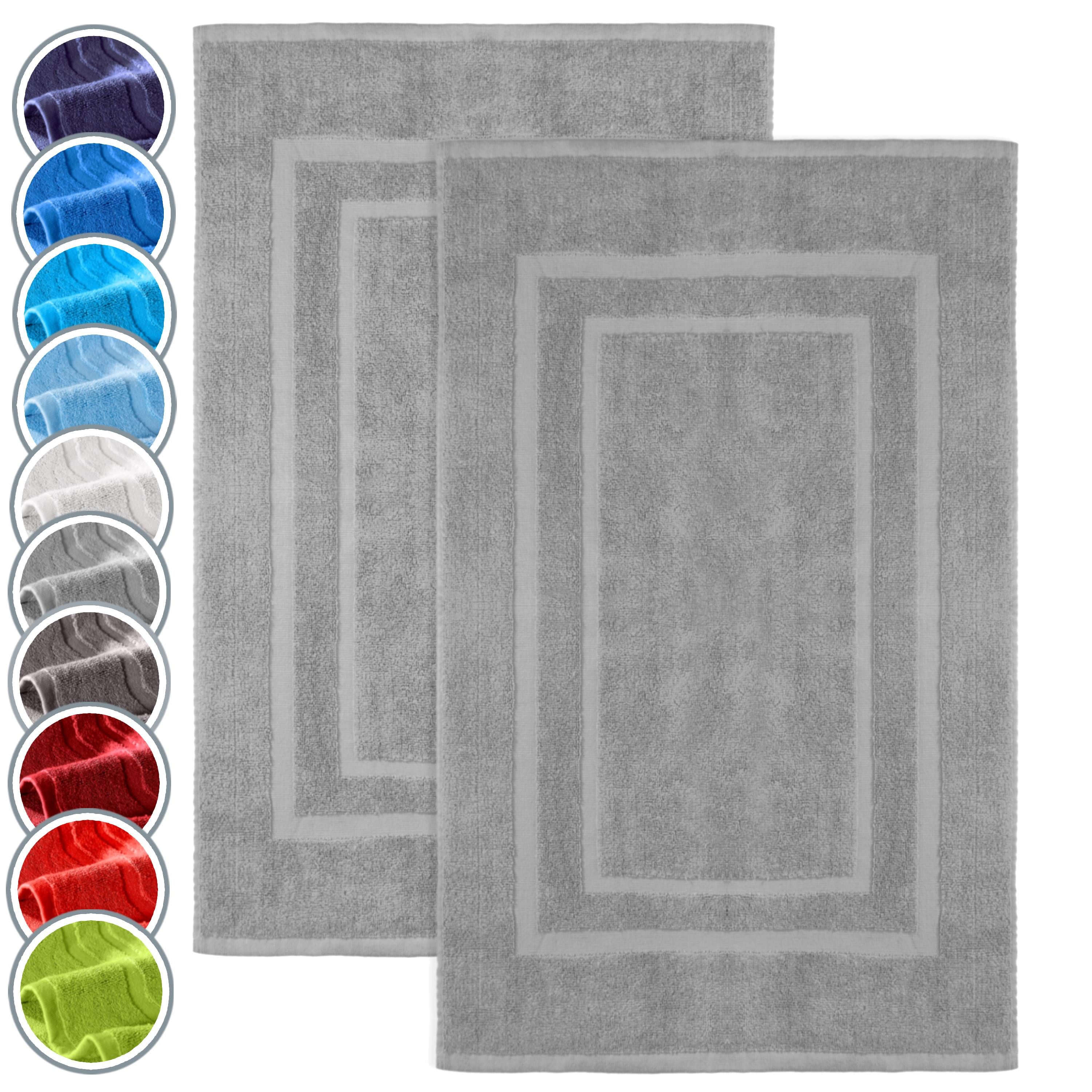 NatureMark Badematte 2er-Set Badvorleger 50x80cm, strapazierfähig, günstig online kaufen
