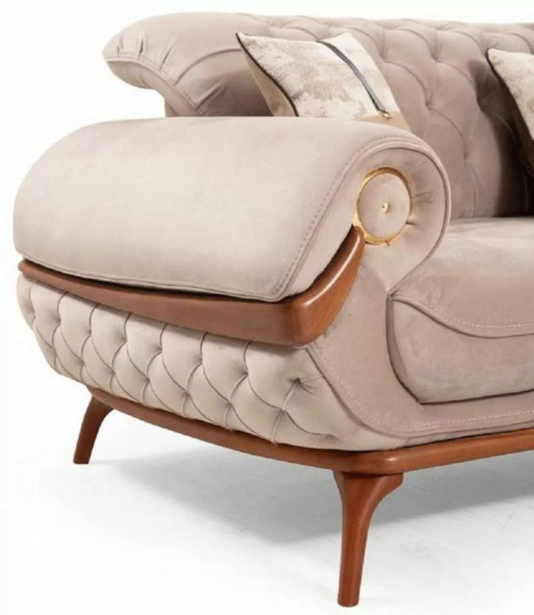 Casa Padrino Chesterfield-Sofa Casa Padrino Luxus Chesterfield Wohnzimmer S günstig online kaufen