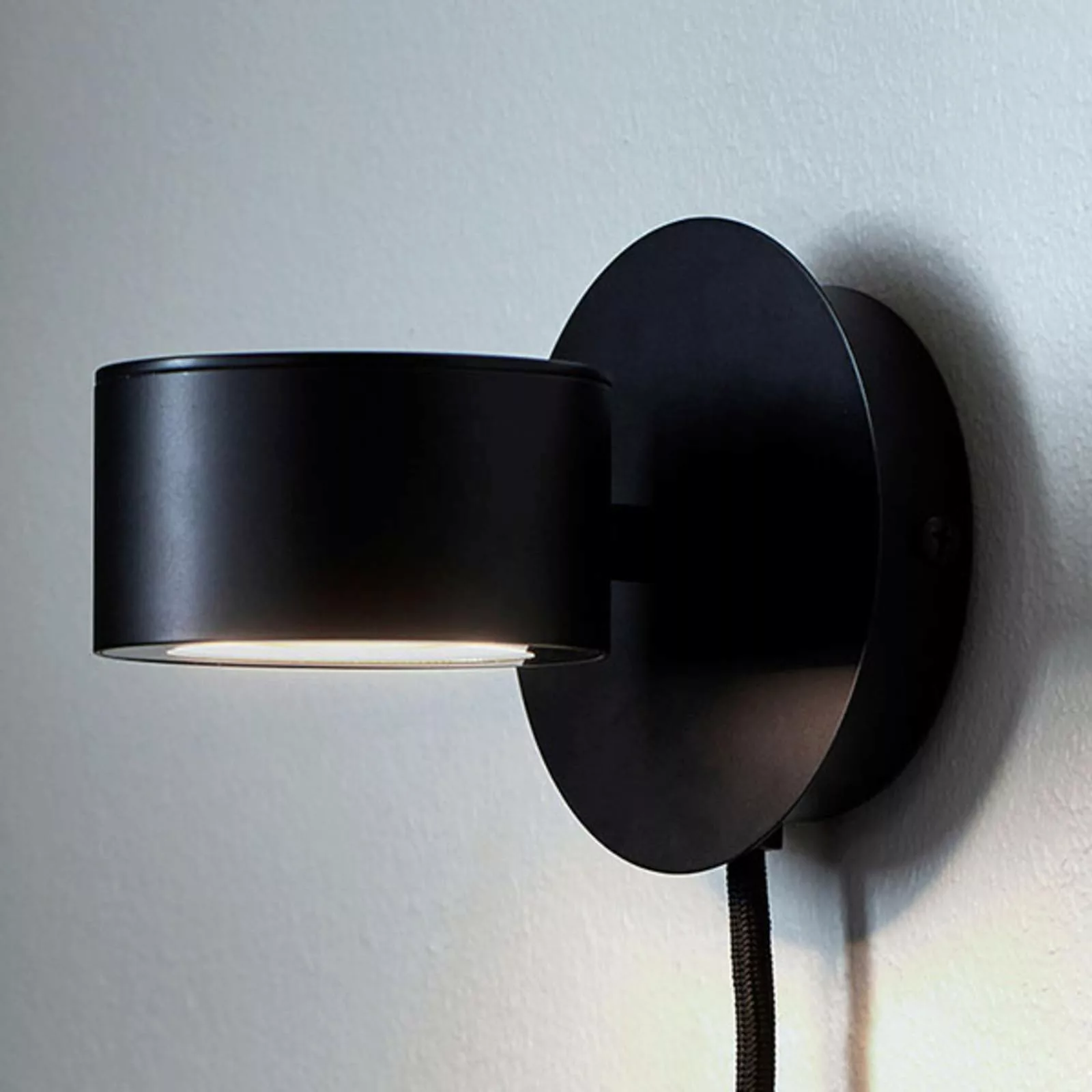 LED Wandleuchte Clyde in Schwarz 5,5W 350lm günstig online kaufen