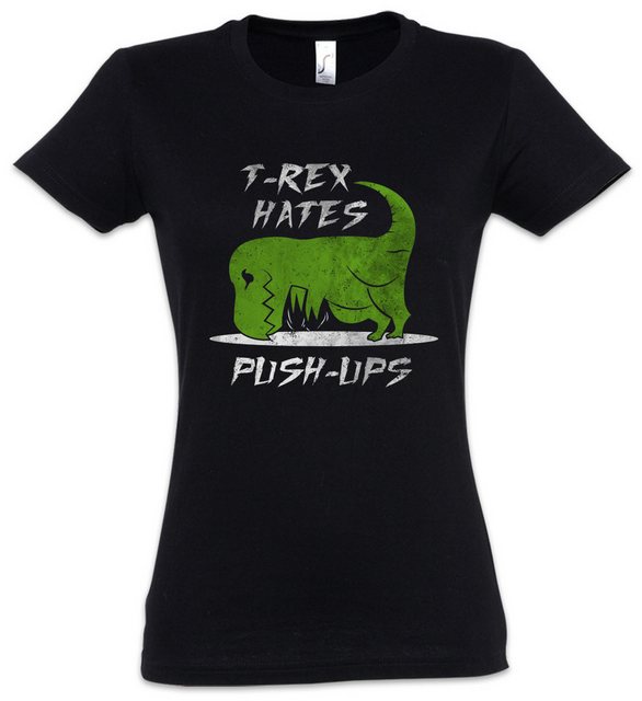 Urban Backwoods Print-Shirt T-Rex Hates Push-Up Damen T-Shirt Tyrannosaurus günstig online kaufen