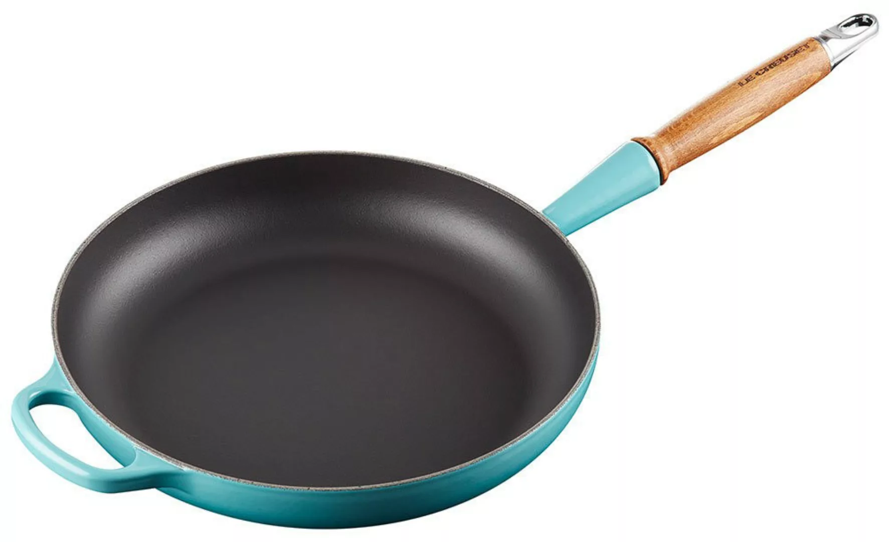 Le Creuset Bratpfanne mit Holzgriff Signature Gusseisen Karibik 28cm günstig online kaufen