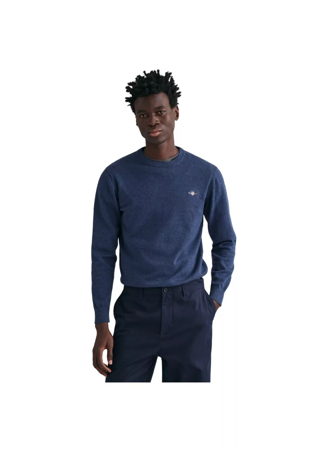 Gant V-Ausschnitt-Pullover "Classic Cotton V-Neck", Premium Strickjersey au günstig online kaufen