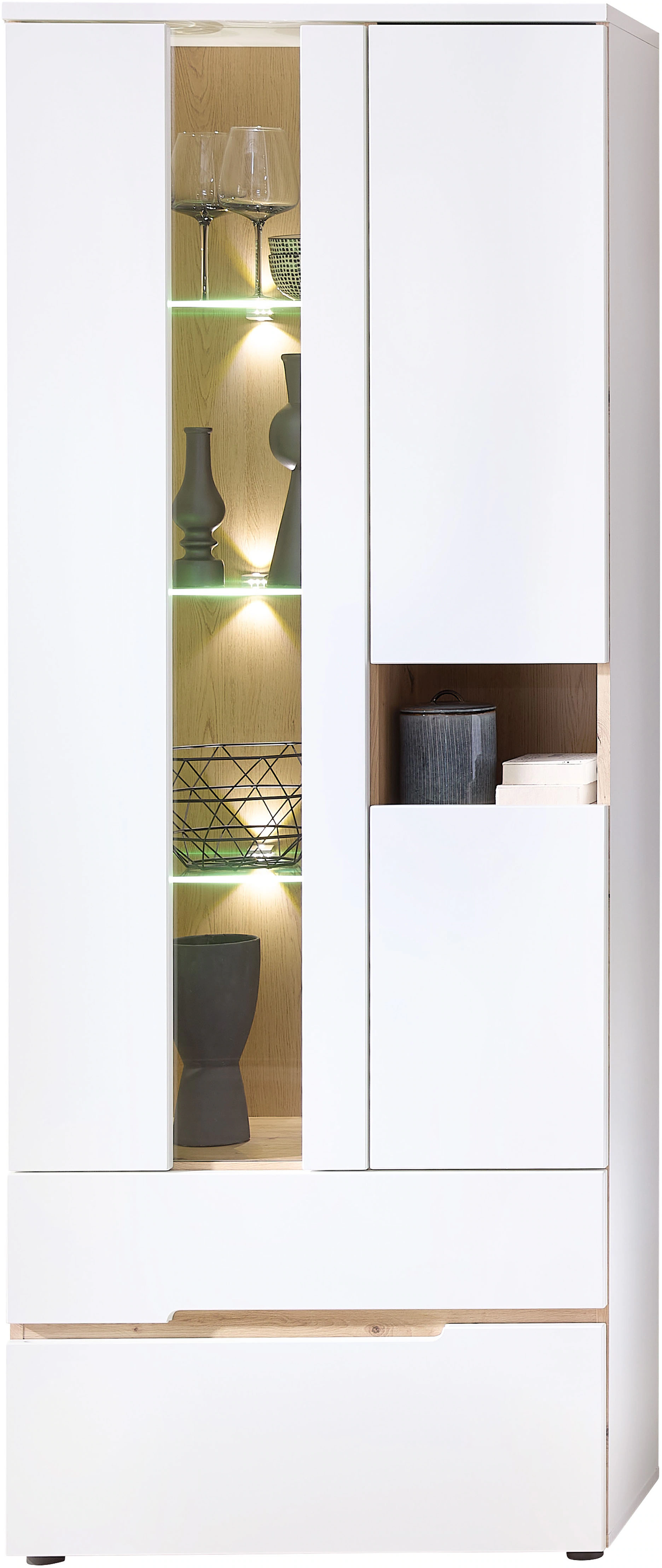 Innostyle Vitrine "Memphis Vitrine, 110x40x65cm (B/H/T)", (1 St.) günstig online kaufen