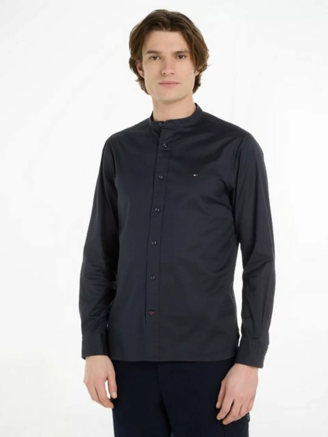 Tommy Hilfiger Langarmhemd NATURAL SOFT FLEX MAO RF SHIRT günstig online kaufen