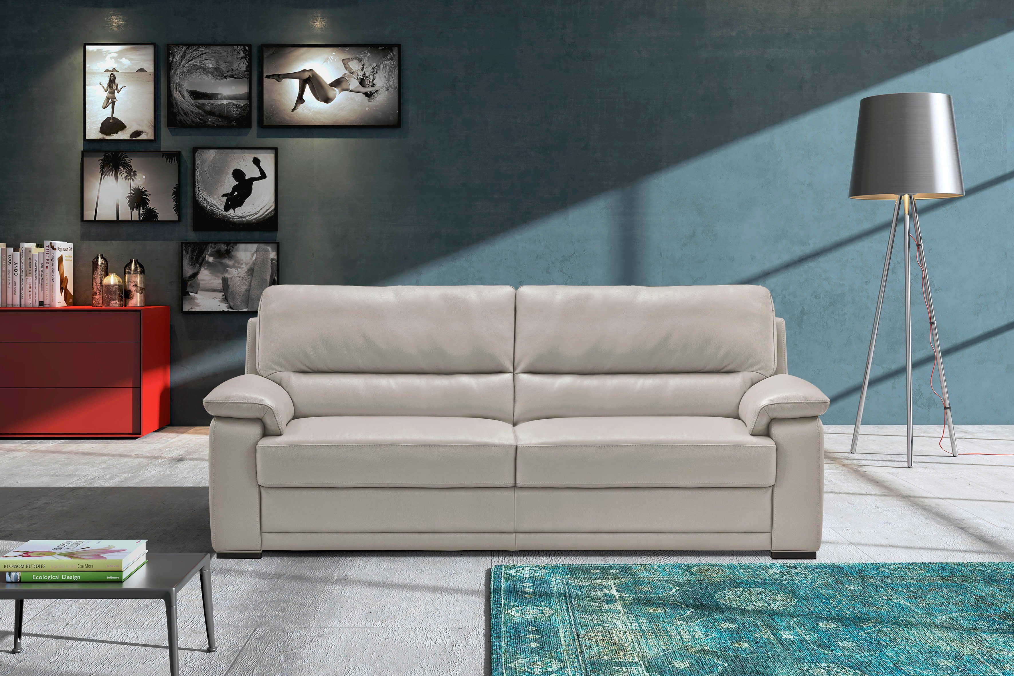 Egoitaliano 2,5-Sitzer Doris, modernes Designersofa, Ledersofa günstig online kaufen