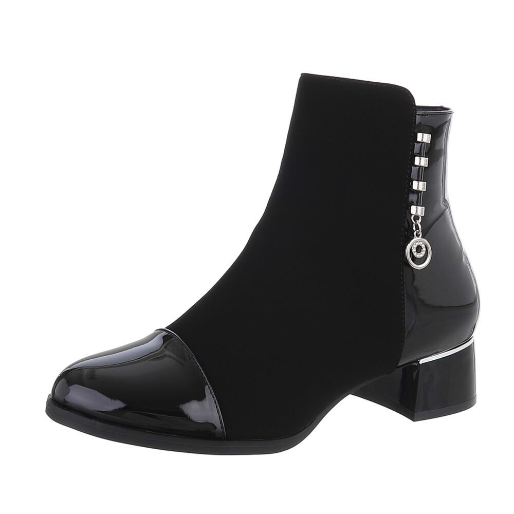 Ital-Design Damen Elegant Stiefelette (87108590) Blockabsatz günstig online kaufen