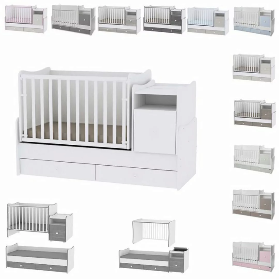 Lorelli Komplettbett Babybett Trend Plus NEW 4 in 1, Schaukelfunktion Jugen günstig online kaufen