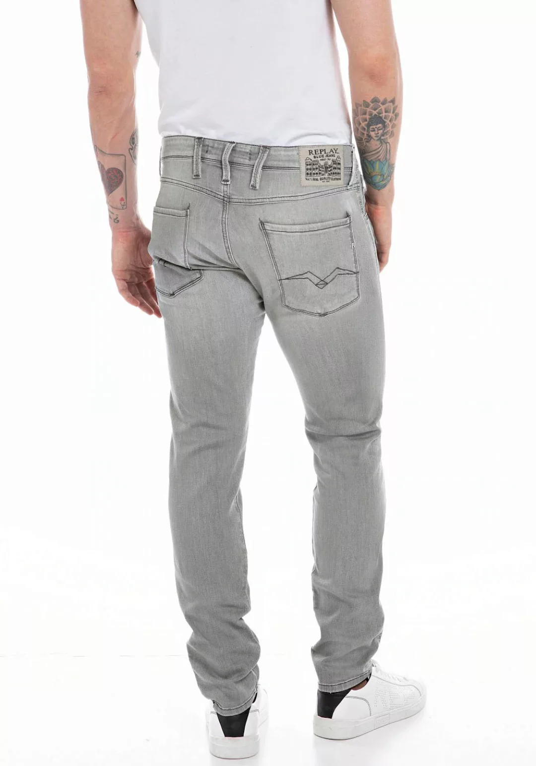 Replay Slim-fit-Jeans ANBASS HYPERFLEX BIO günstig online kaufen