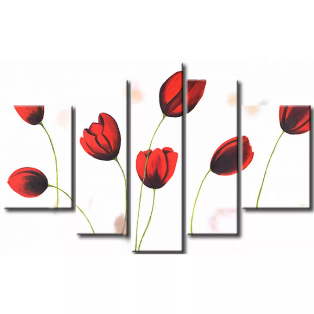 Leinwandbild Rote Tulpen  XXL günstig online kaufen