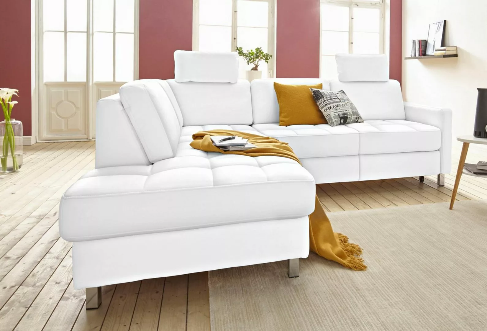 sit&more Ecksofa Pandora L-Form, wahlweise mit Bettfunktion und Bettkasten günstig online kaufen