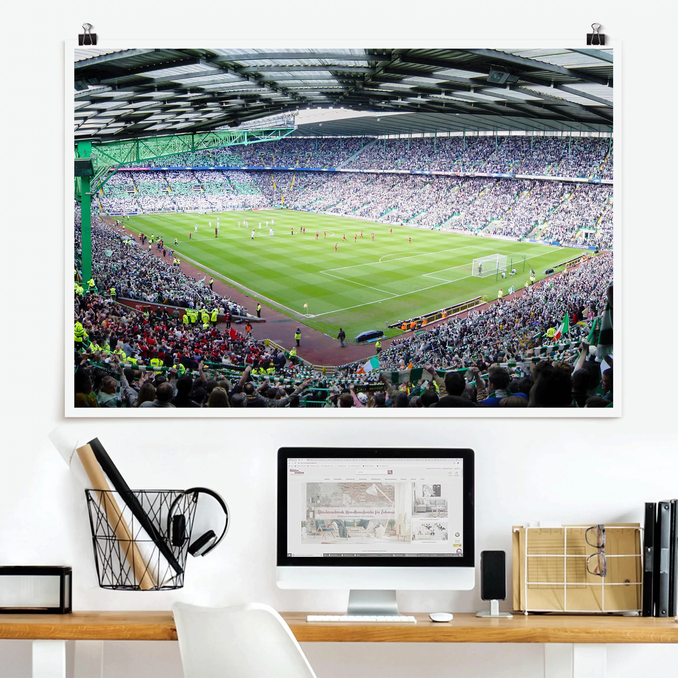 Poster Architektur & Skyline - Querformat Fußballstadion günstig online kaufen