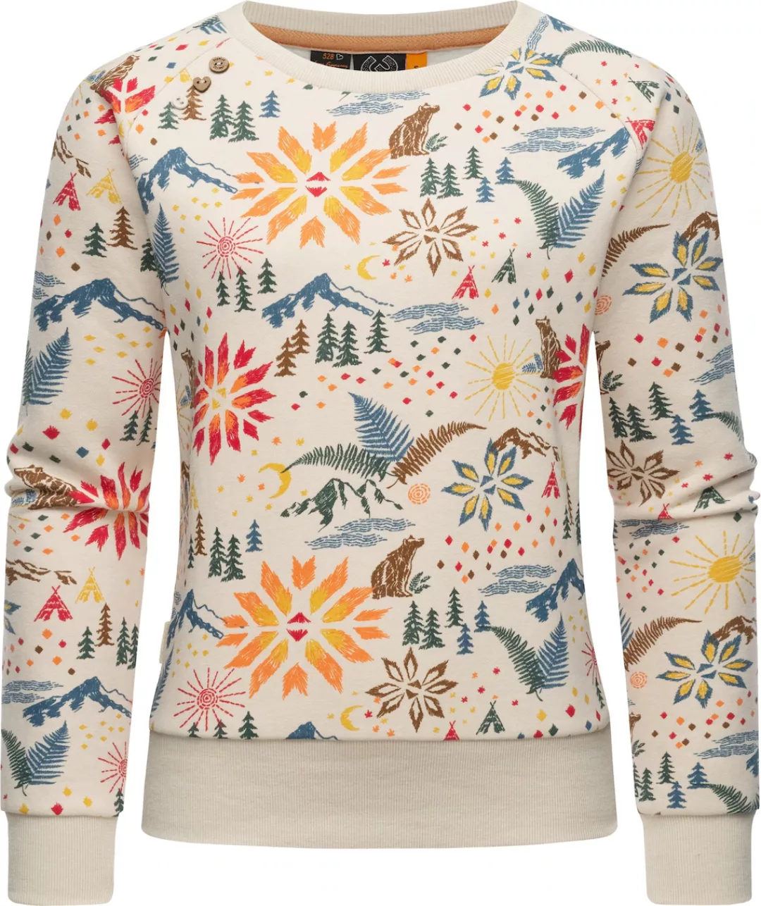 Ragwear Rundhalspullover "Johanka Print", Stylischer Damen Pullover mit coo günstig online kaufen