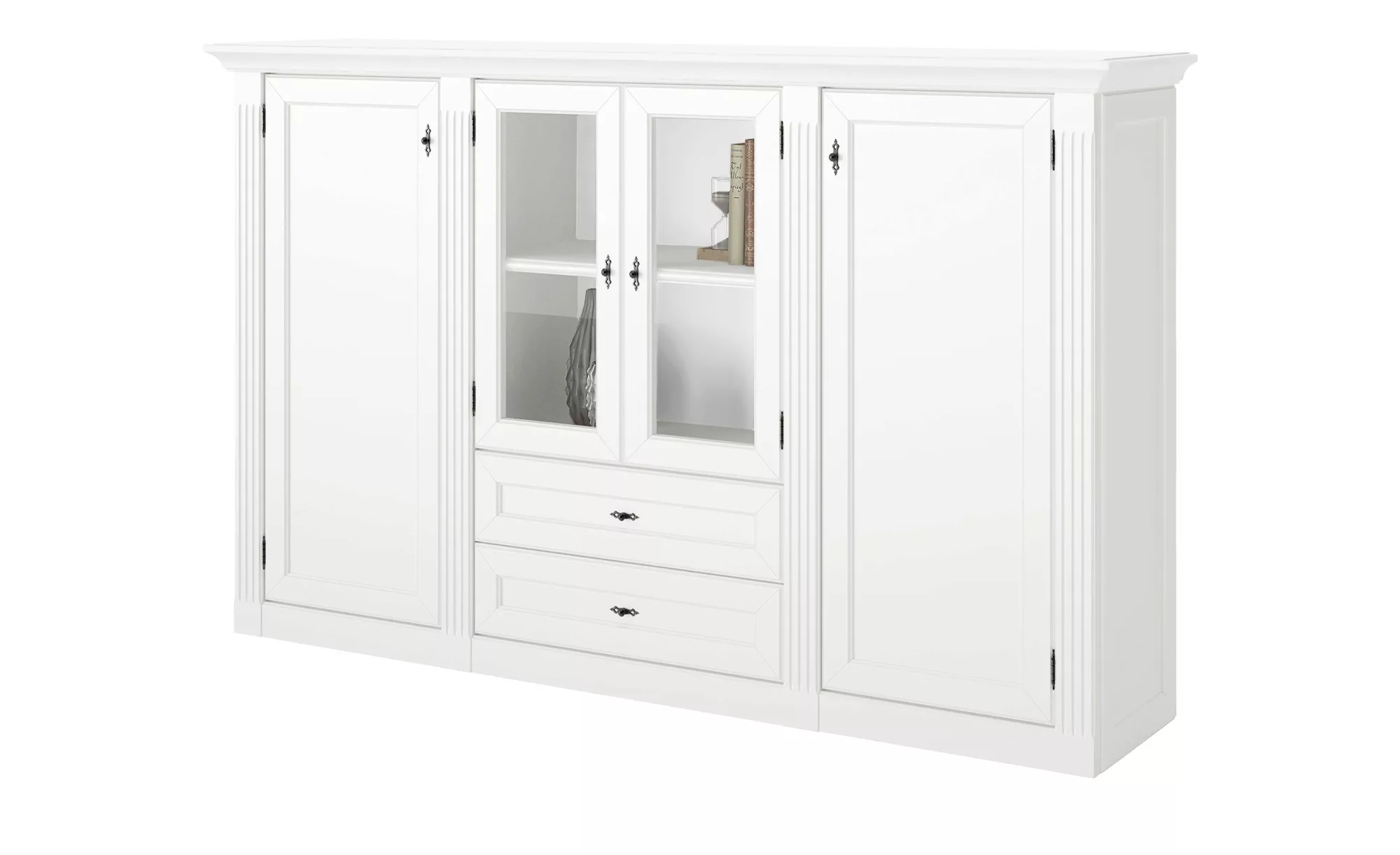 maison bleue Highboard  Petit Chalet ¦ weiß ¦ Maße (cm): B: 192 H: 119 T: 4 günstig online kaufen