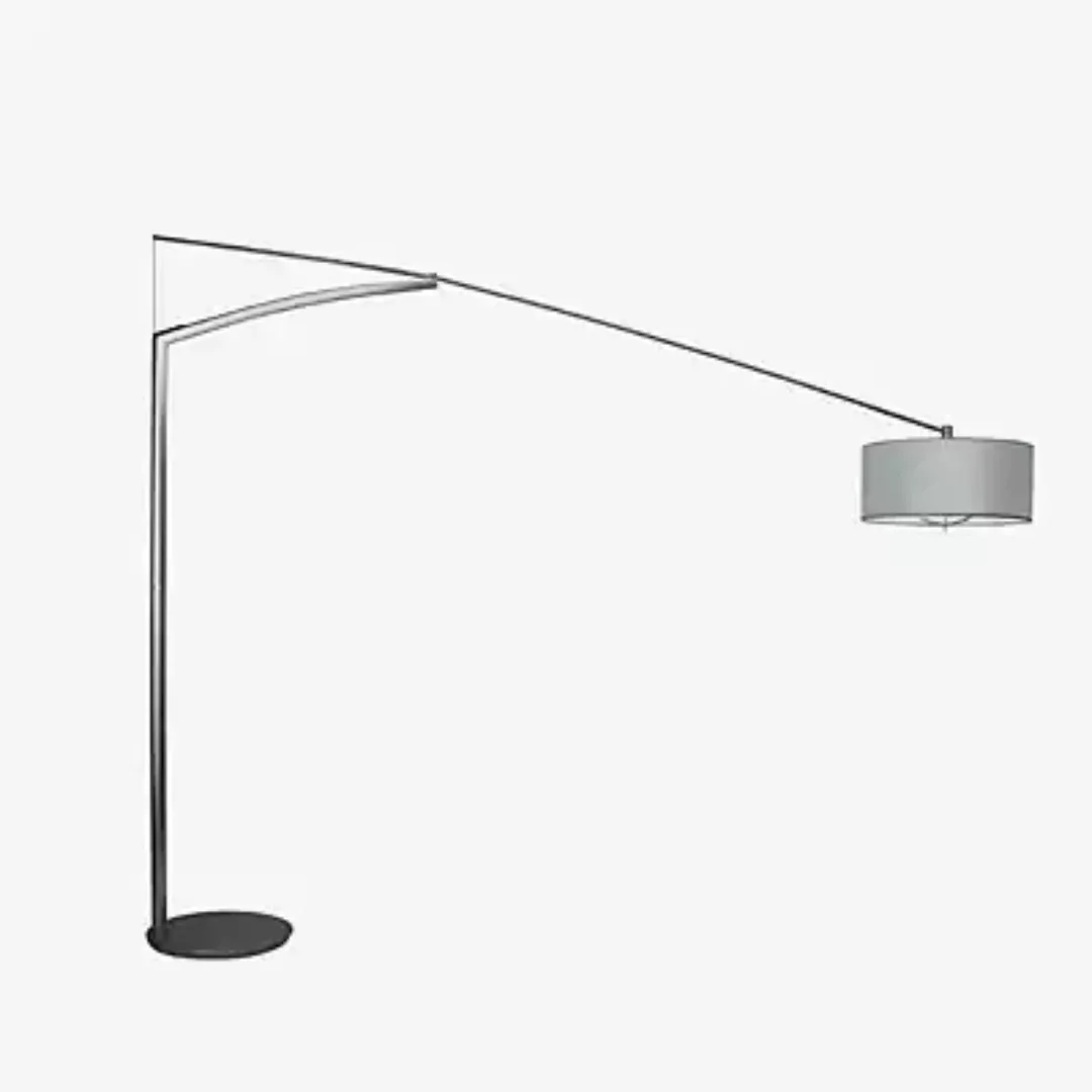 Vibia Balance Bogenleuchte, graphit - Schirm Aluminium - 215 cm günstig online kaufen