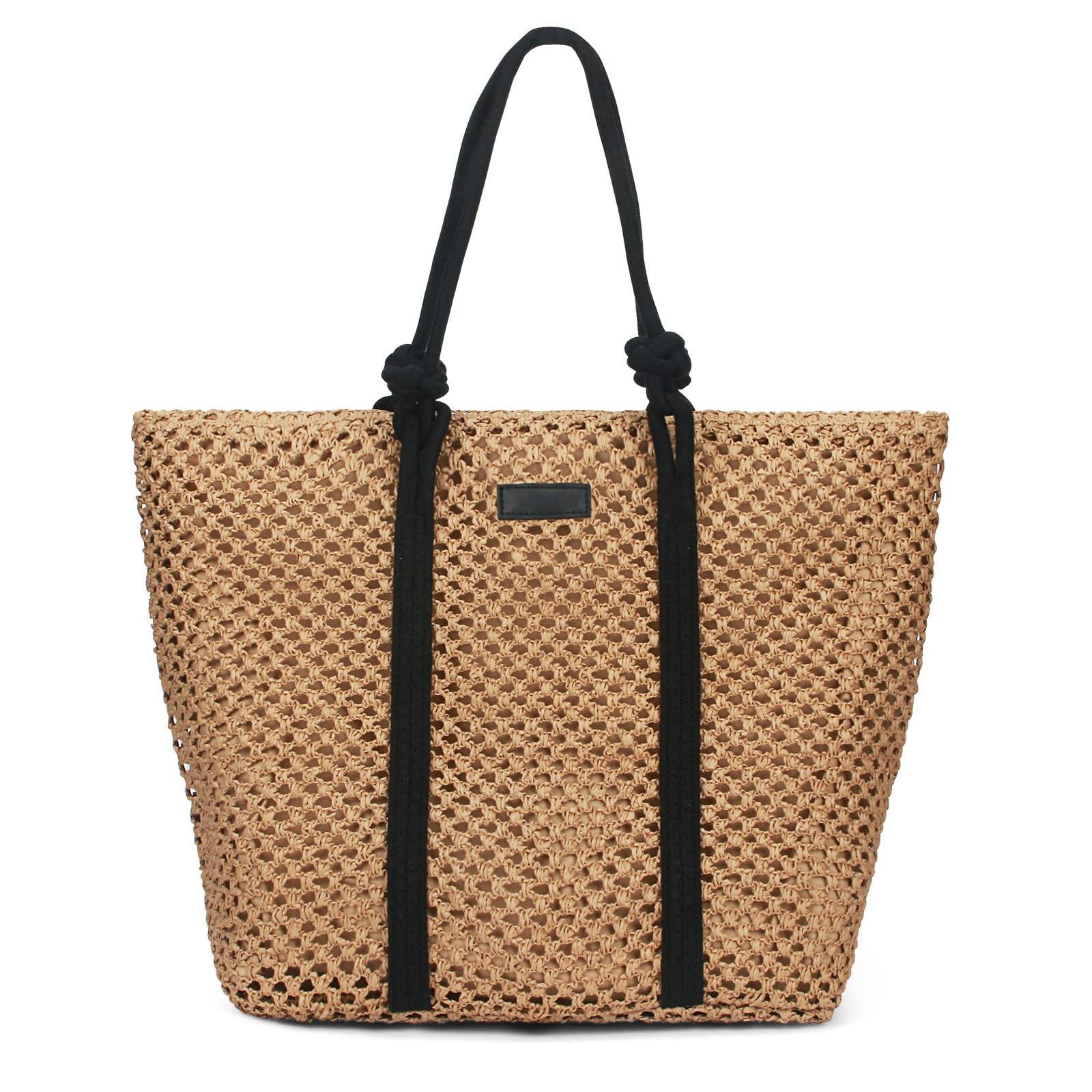 ZEUOPQ XL-Strandtasche Stroh Handtasche, Sommer Strand günstig online kaufen