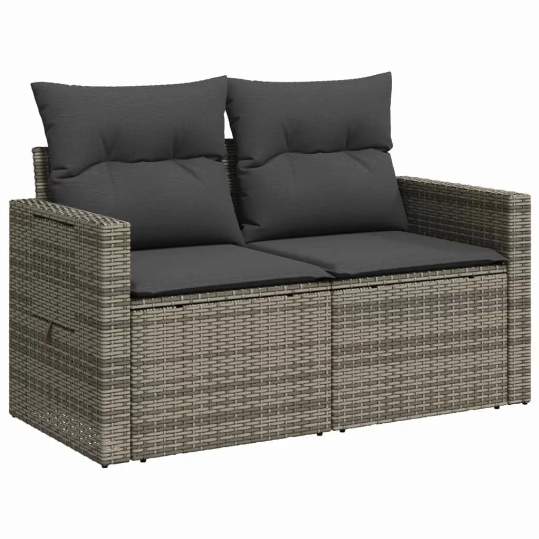 vidaXL Loungesofa Gartensofa 2-Sitzer mit Kissen günstig online kaufen