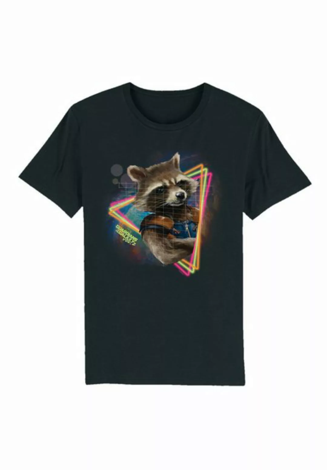 F4NT4STIC T-Shirt Marvel Guardians of the Galaxy Neon Rocket Premium Qualit günstig online kaufen