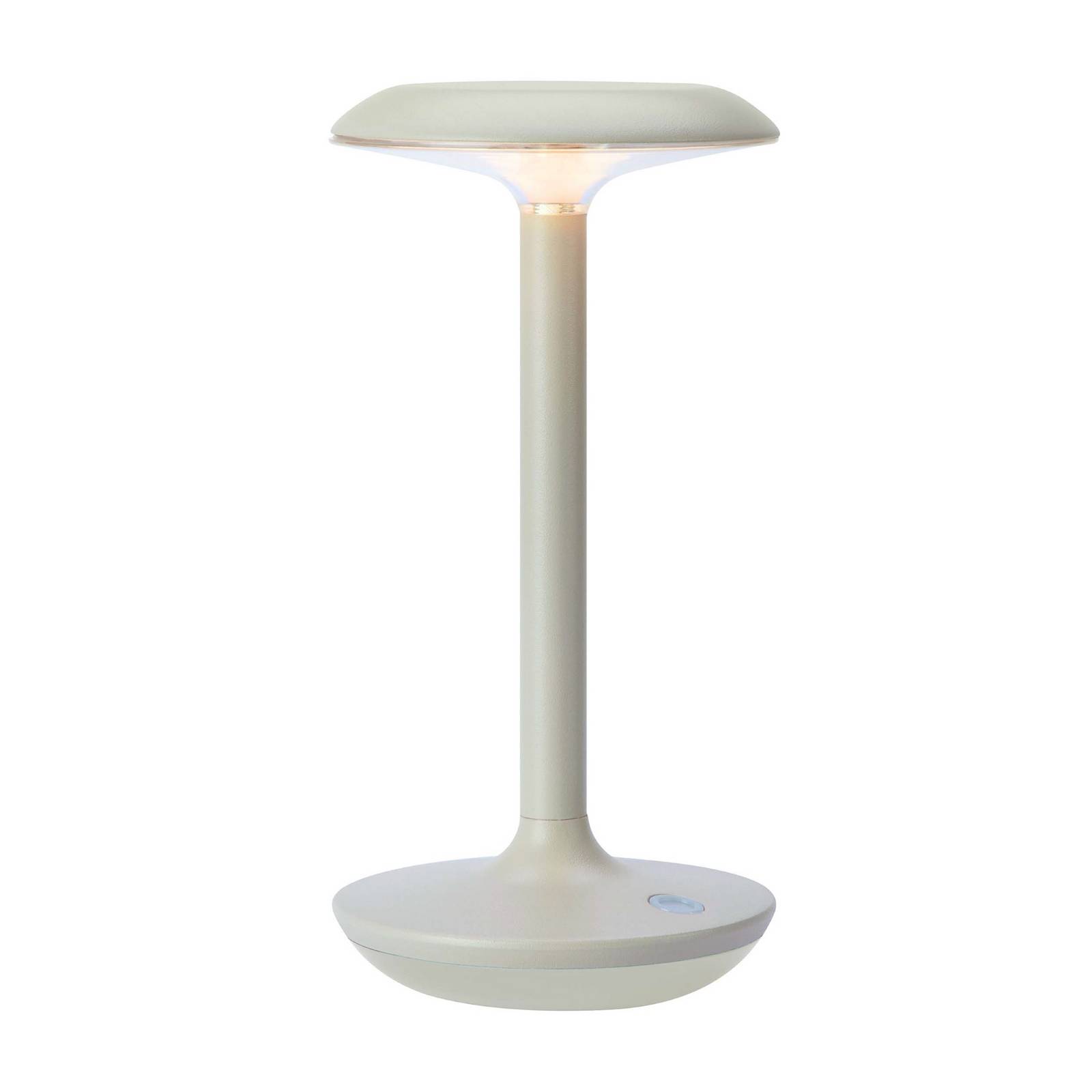 LED-Akku-Tischleuchte Petit, greige, Aluminium, IP44 günstig online kaufen