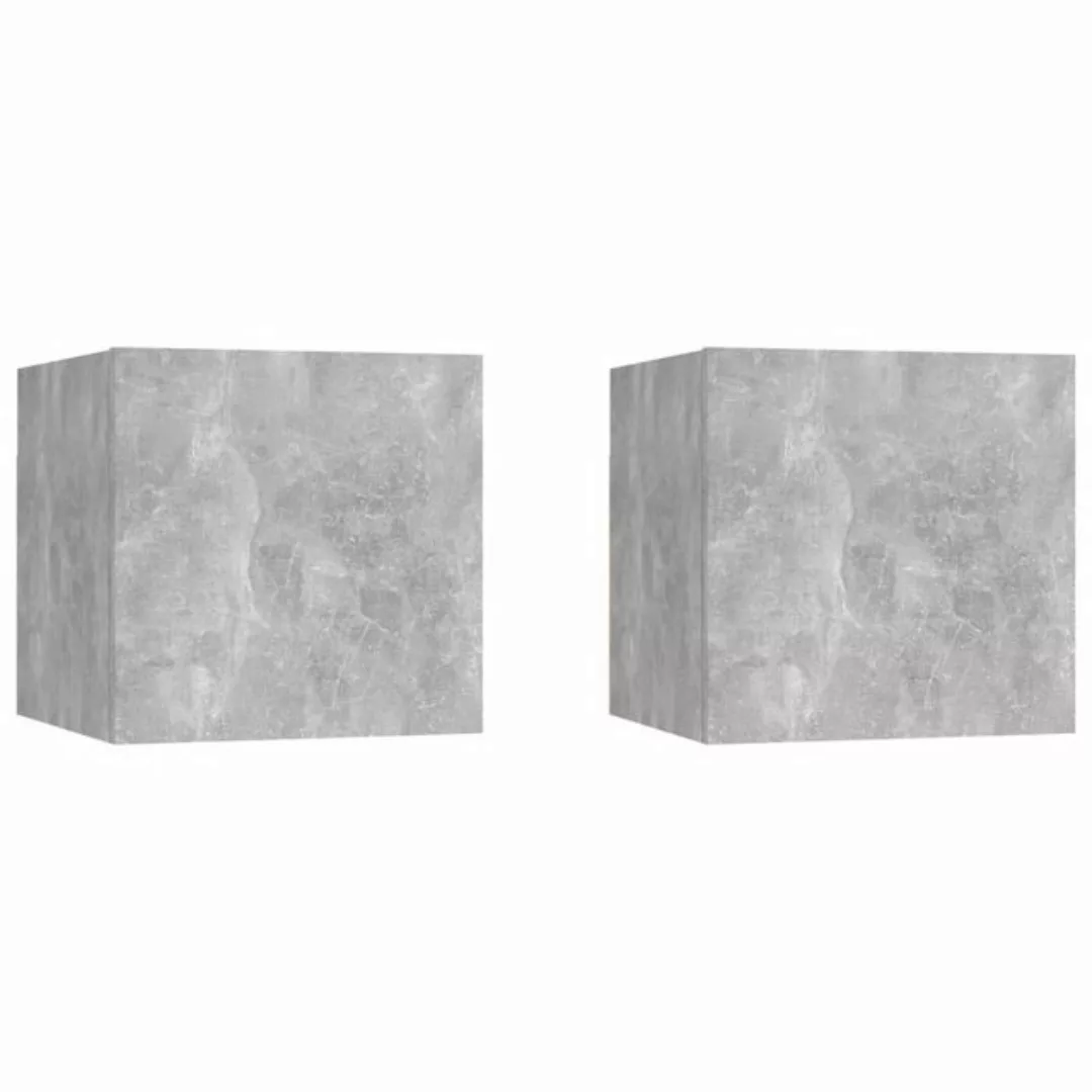 Tv-wandschränke 2 Stk. Betongrau 30,5x30x30 Cm günstig online kaufen