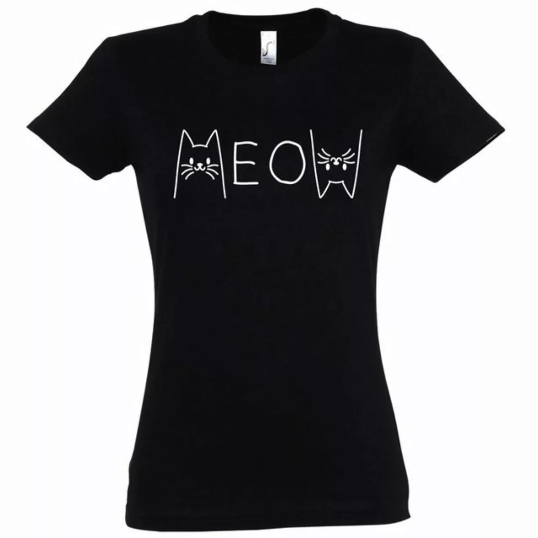 Youth Designz Print-Shirt MEOW Damen T-Shirt mit modischem Frontprint günstig online kaufen