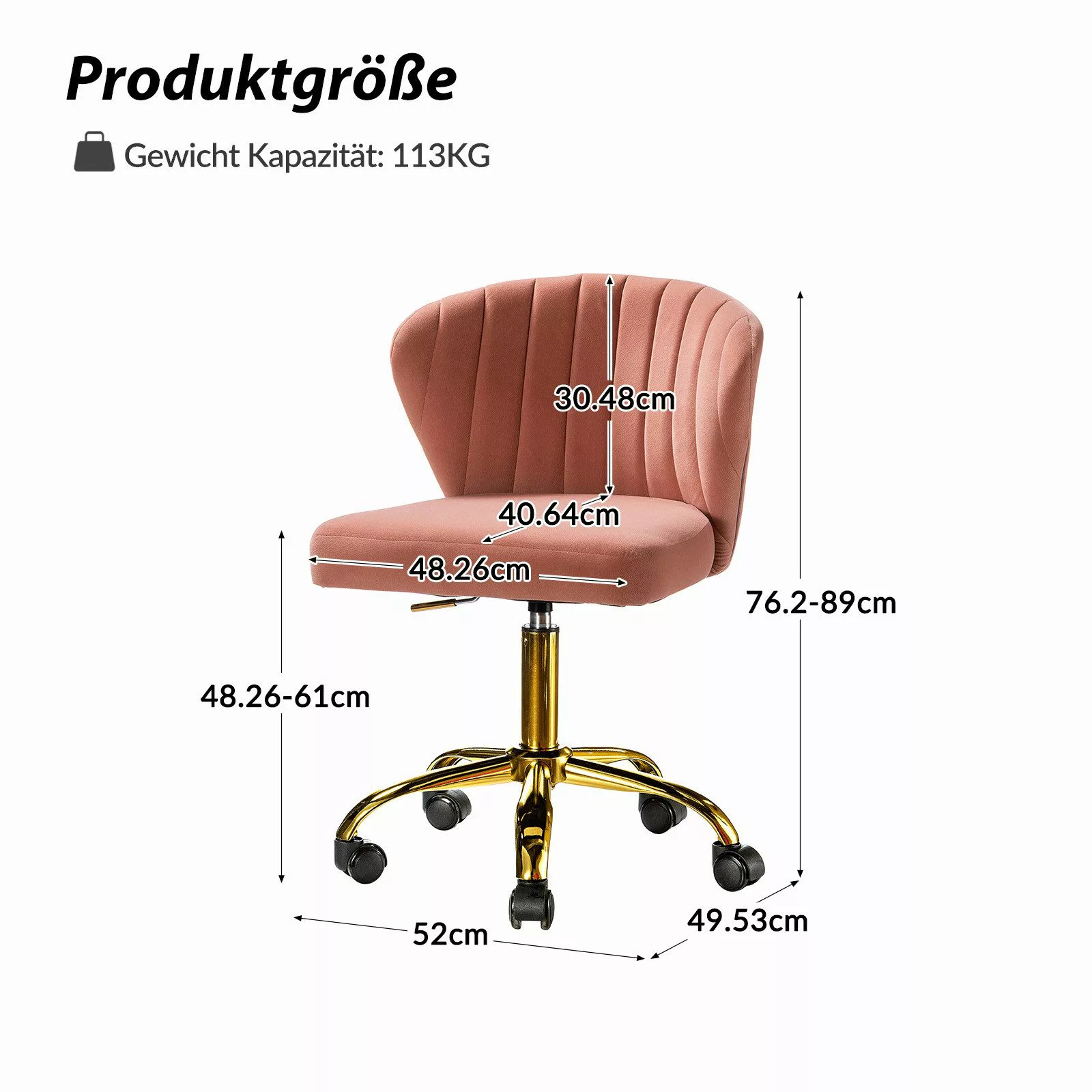 HULALA HOME Stuhl Bürostuhl Computerstuhl Schminktischstuhl günstig online kaufen