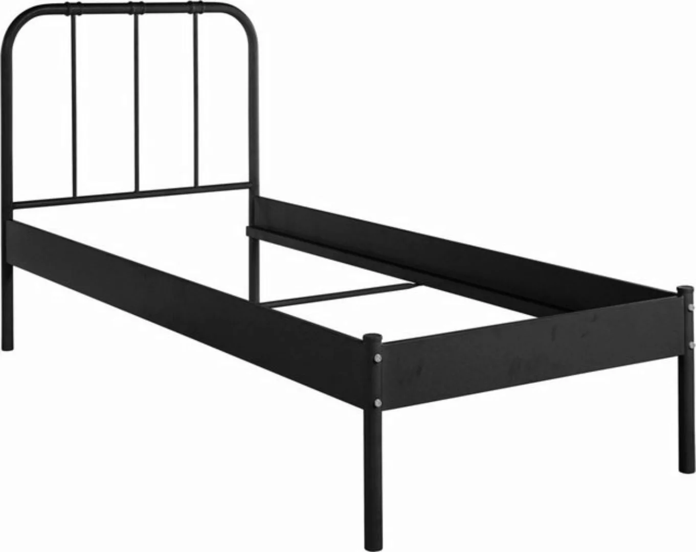 loft24 Bett Ariel, Industrial Design, Einzelbett, 90x200 cm, Metallbett günstig online kaufen