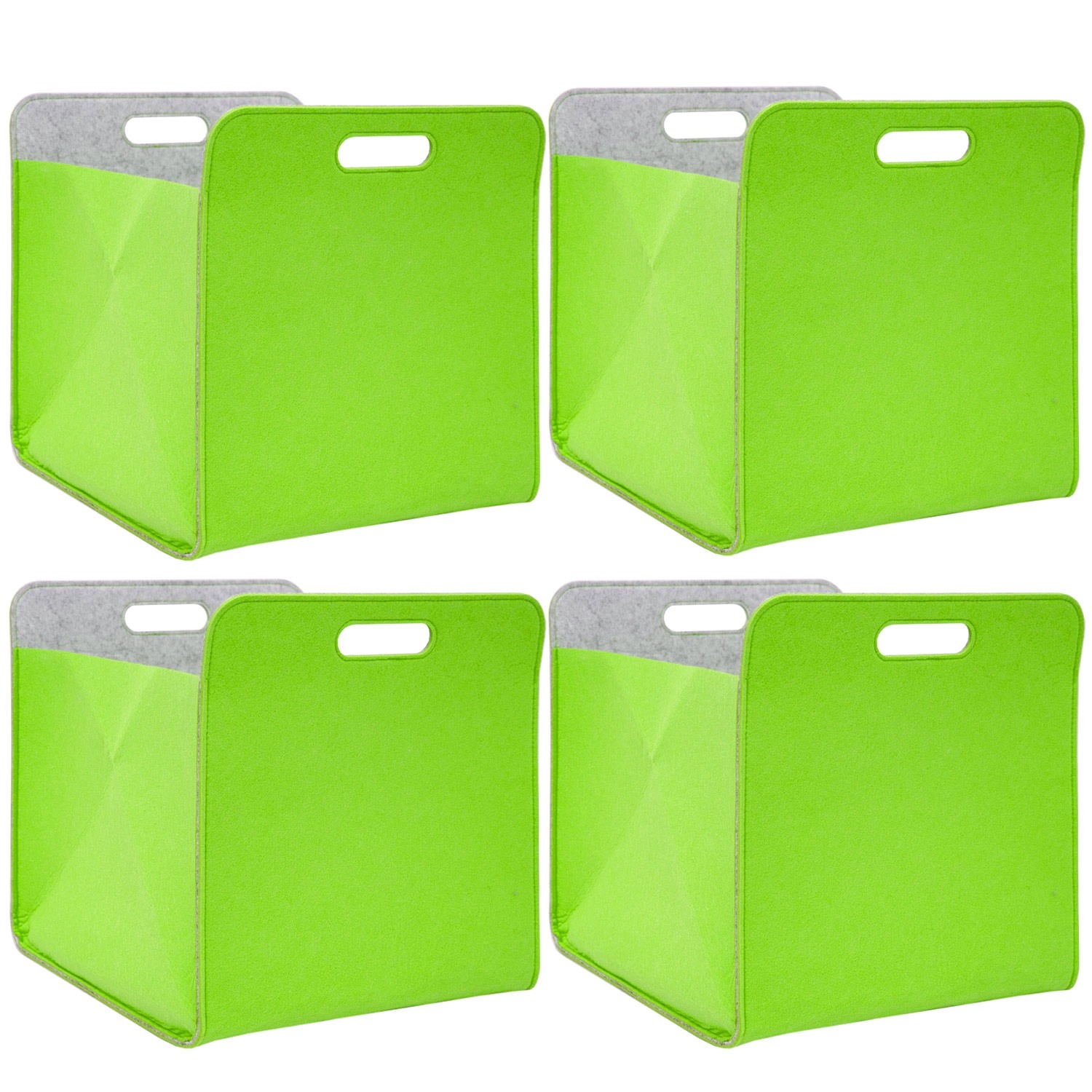 DuneDesign Filz Aufbewahrungsbox für Kallax Regal 33 x 33 x 38 cm 4er Set G günstig online kaufen