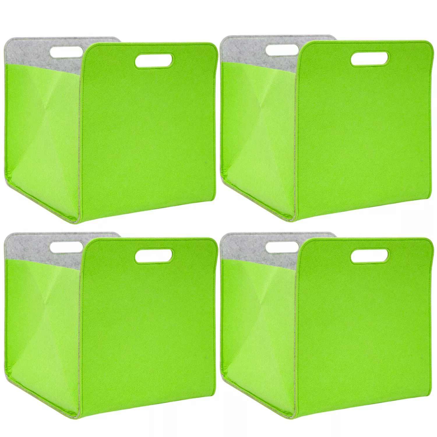 DuneDesign Filz Aufbewahrungsbox für Kallax Regal 33 x 33 x 38 cm 4er Set G günstig online kaufen