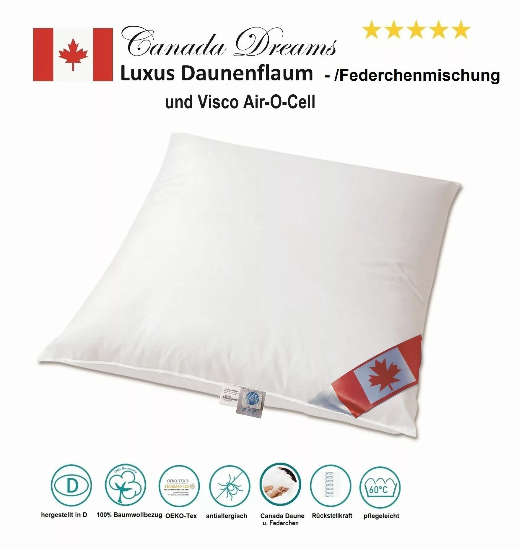 Canada 3-Kammer-Kopfkissen Canada Premium Air-O-Cell 3-Kammer günstig online kaufen