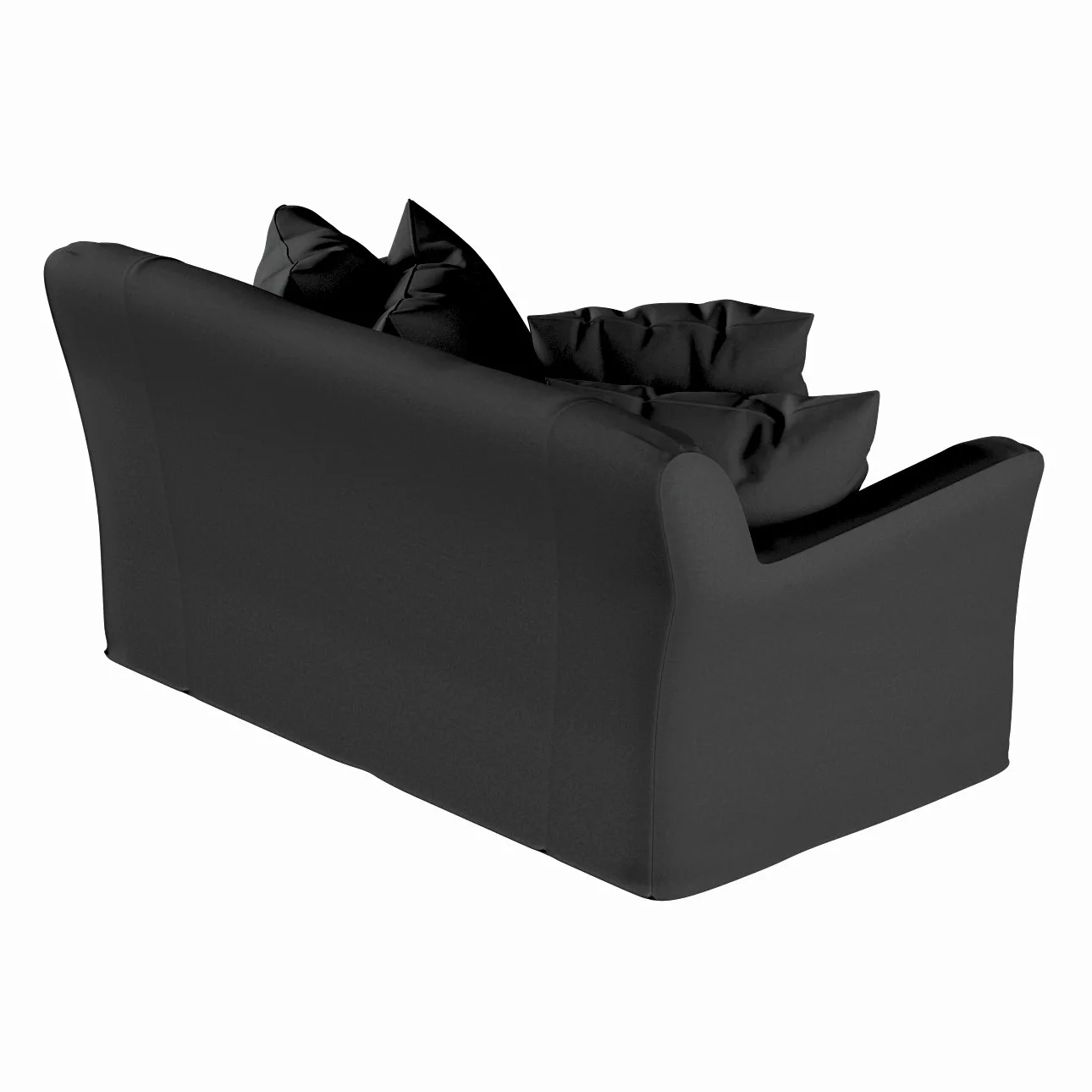 Bezug für Tomelilla 2-Sitzer Sofa nicht ausklappbar, schwarz, Sofahusse, To günstig online kaufen
