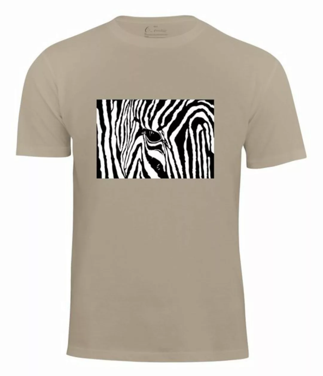 Cotton Prime® T-Shirt Black & White Zebra Eye günstig online kaufen