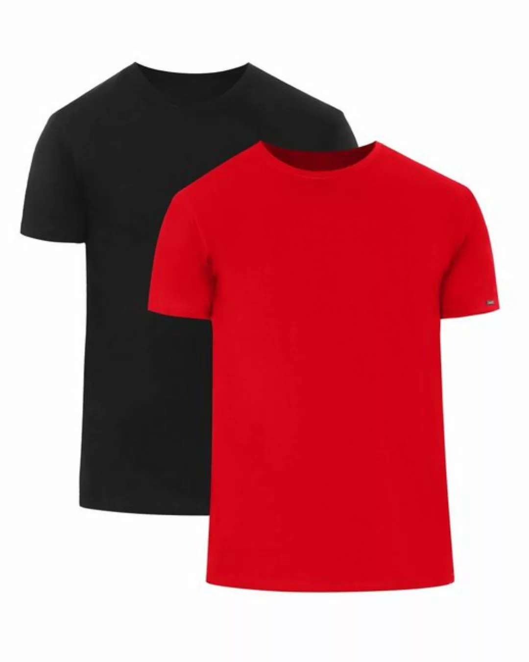Cornette T-Shirt Herren T-Shirts mit U-Ausschnitt 2er Pack CR068 (1-tlg) günstig online kaufen