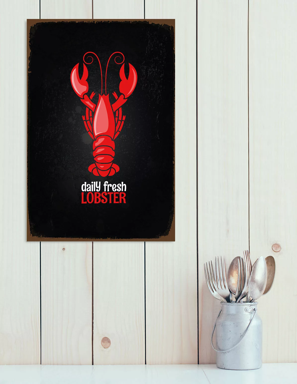 queence Metallbild »Lobster«, (1 St.) günstig online kaufen