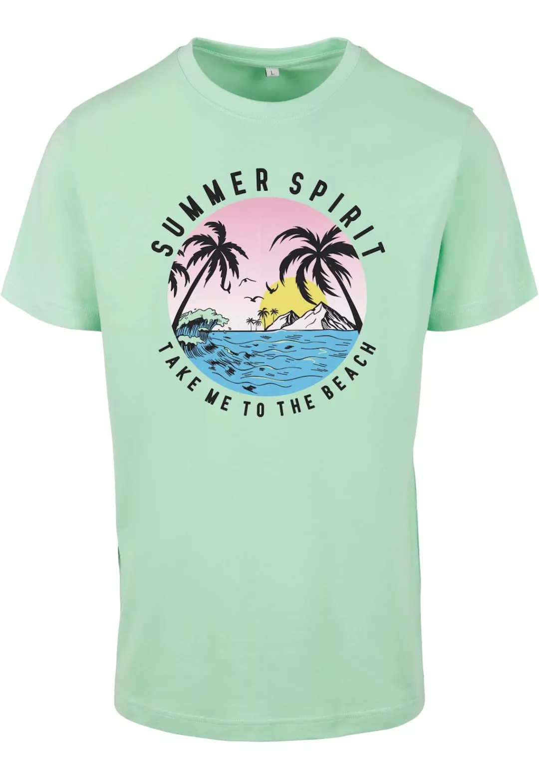 MisterTee Kurzarmshirt "MisterTee Damen Ladies Summer Spirit Tee" günstig online kaufen