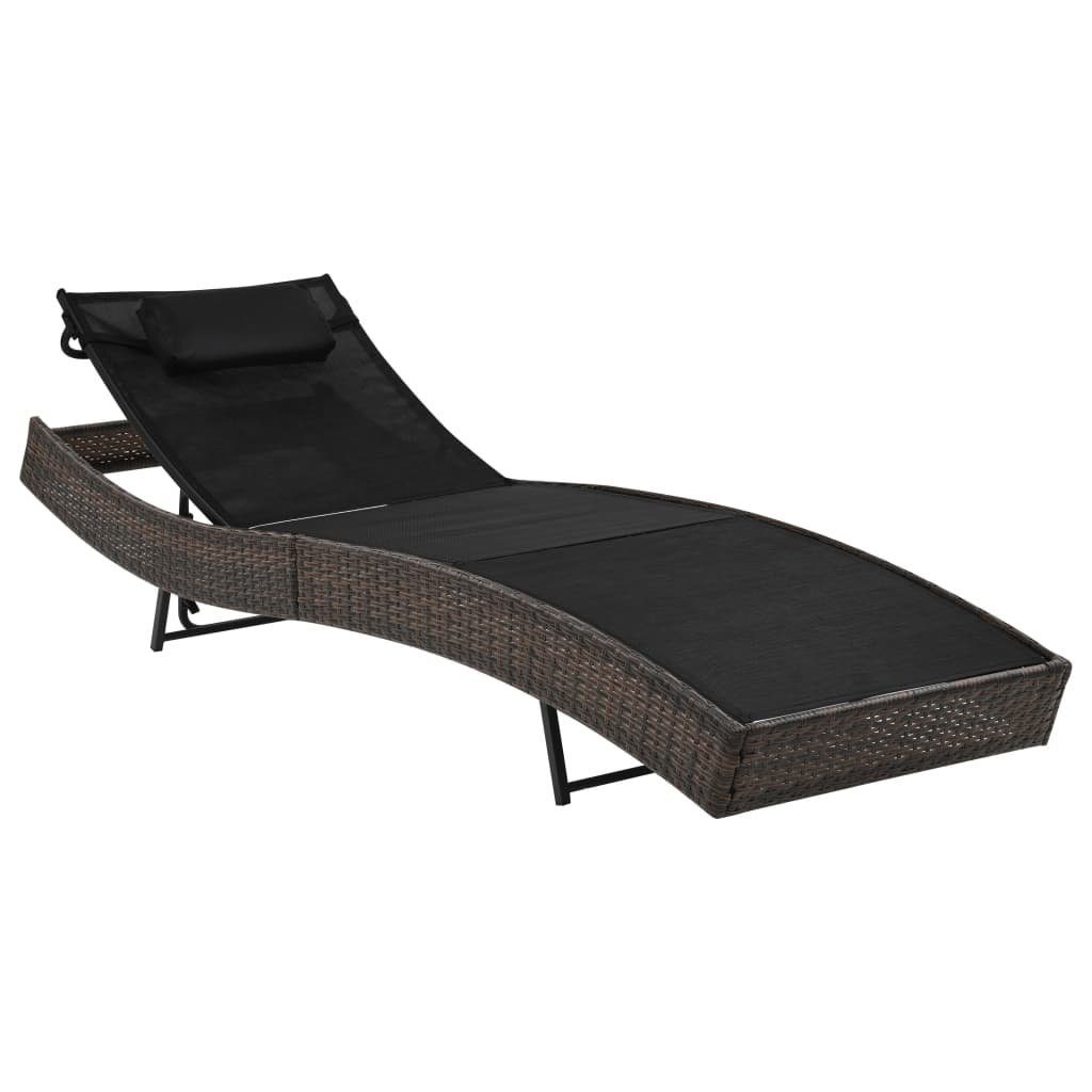 vidaXL Gartenliege Sonnenliege mit Kissen Poly günstig online kaufen