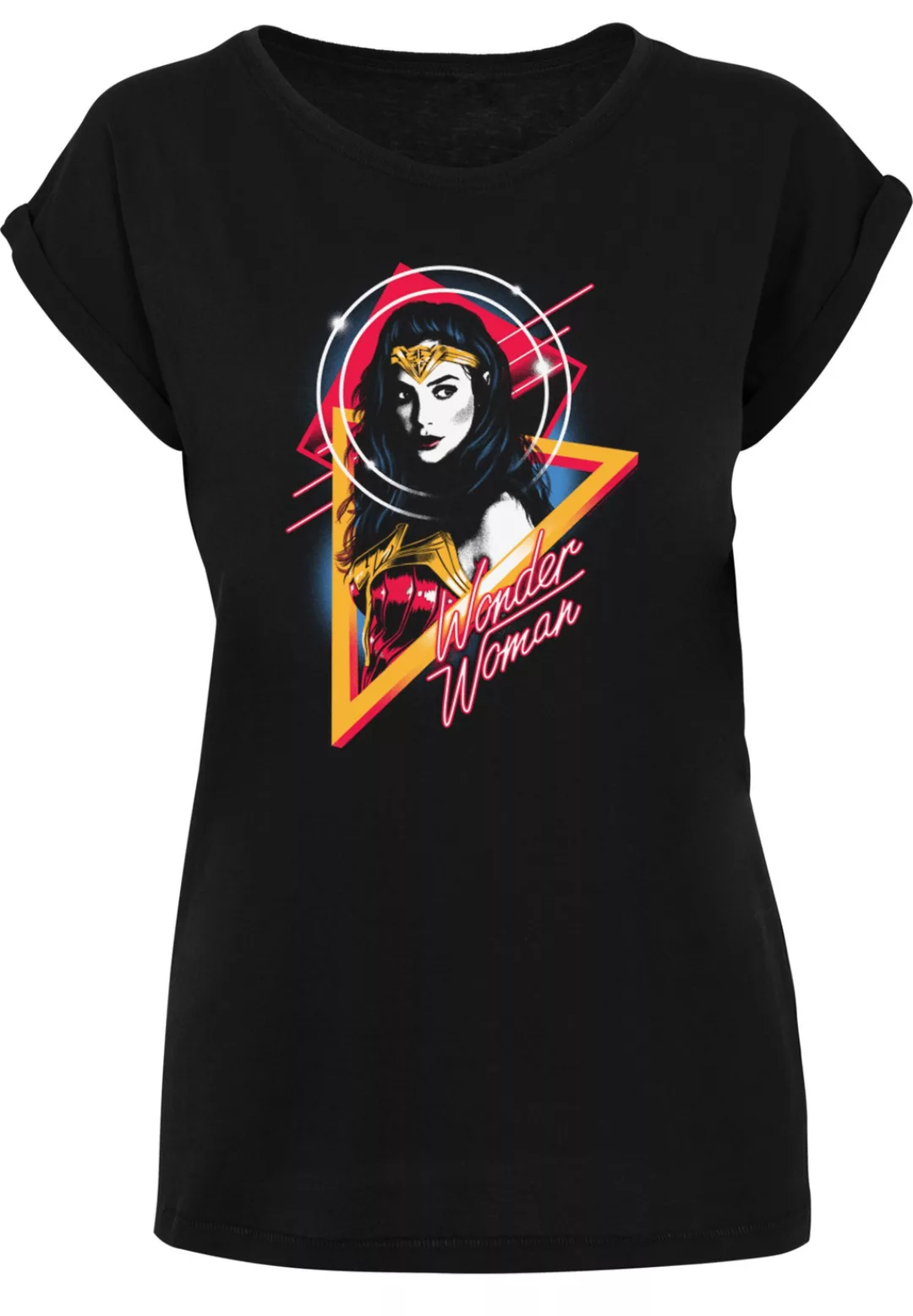 F4NT4STIC T-Shirt "DC Comics Wonder Diana 80s Triangle", Damen,Premium Merc günstig online kaufen