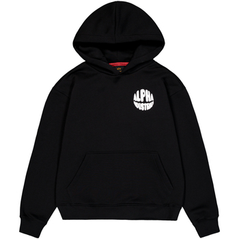 Alpha Industries  Sweatshirt Logo Hoodie Backprint W - black günstig online kaufen