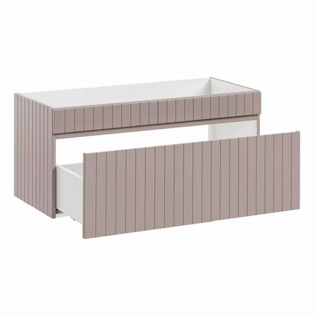 Lomadox Waschbeckenschrank IRAKLIO-56-ROSE 100 cm Waschbeckenschrank altros günstig online kaufen