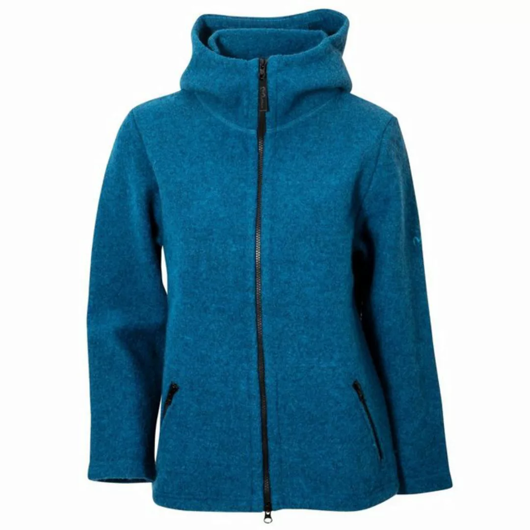 Mufflon Wolljacke Mu- Nele W100 Wolljacke mit Kapuze Damen günstig online kaufen