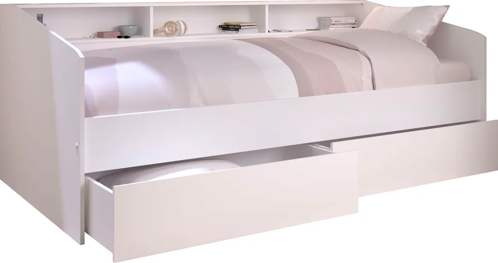 Parisot Stauraumbett »Sleep, Daybed, Kinderbett, Rückwand der Regale drehba günstig online kaufen