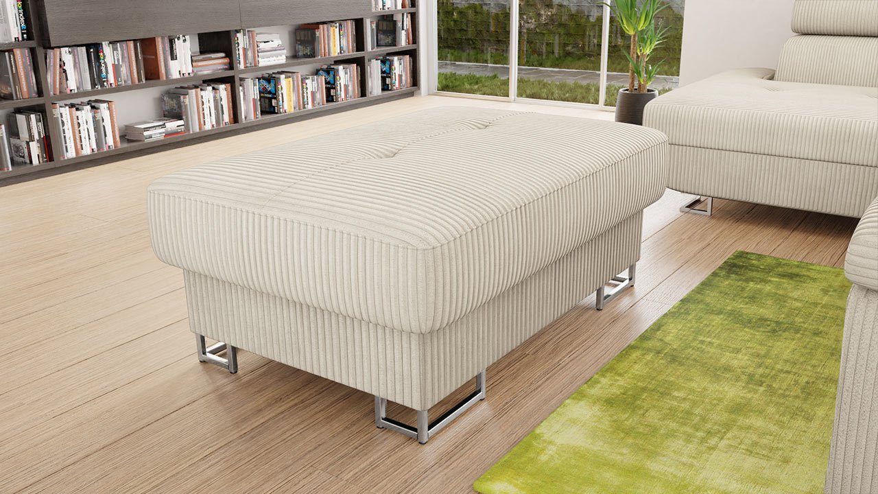 MIRJAN24 Polsterhocker Cotere Cord, 104x67x42 cm, günstig online kaufen