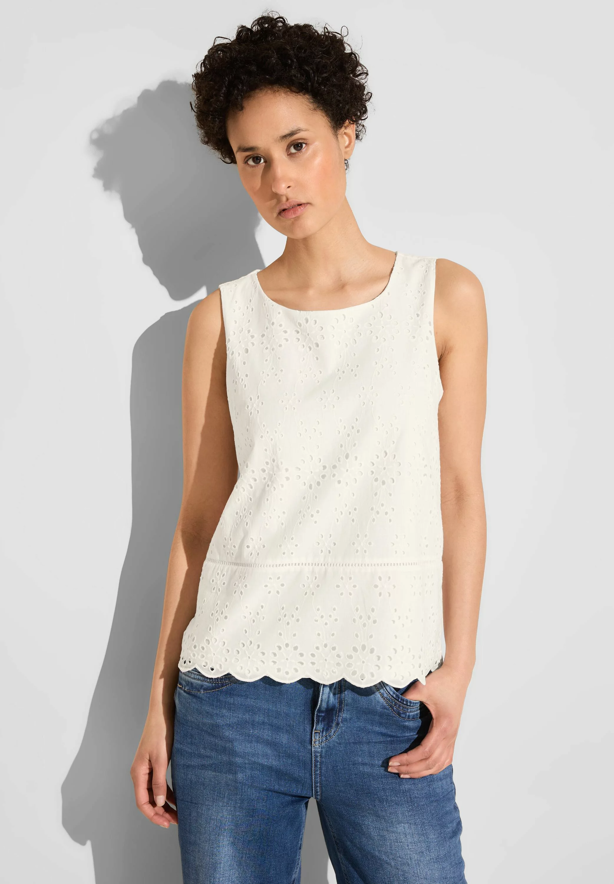 STREET ONE T-Shirt printed mat-mix shirt w.croche günstig online kaufen