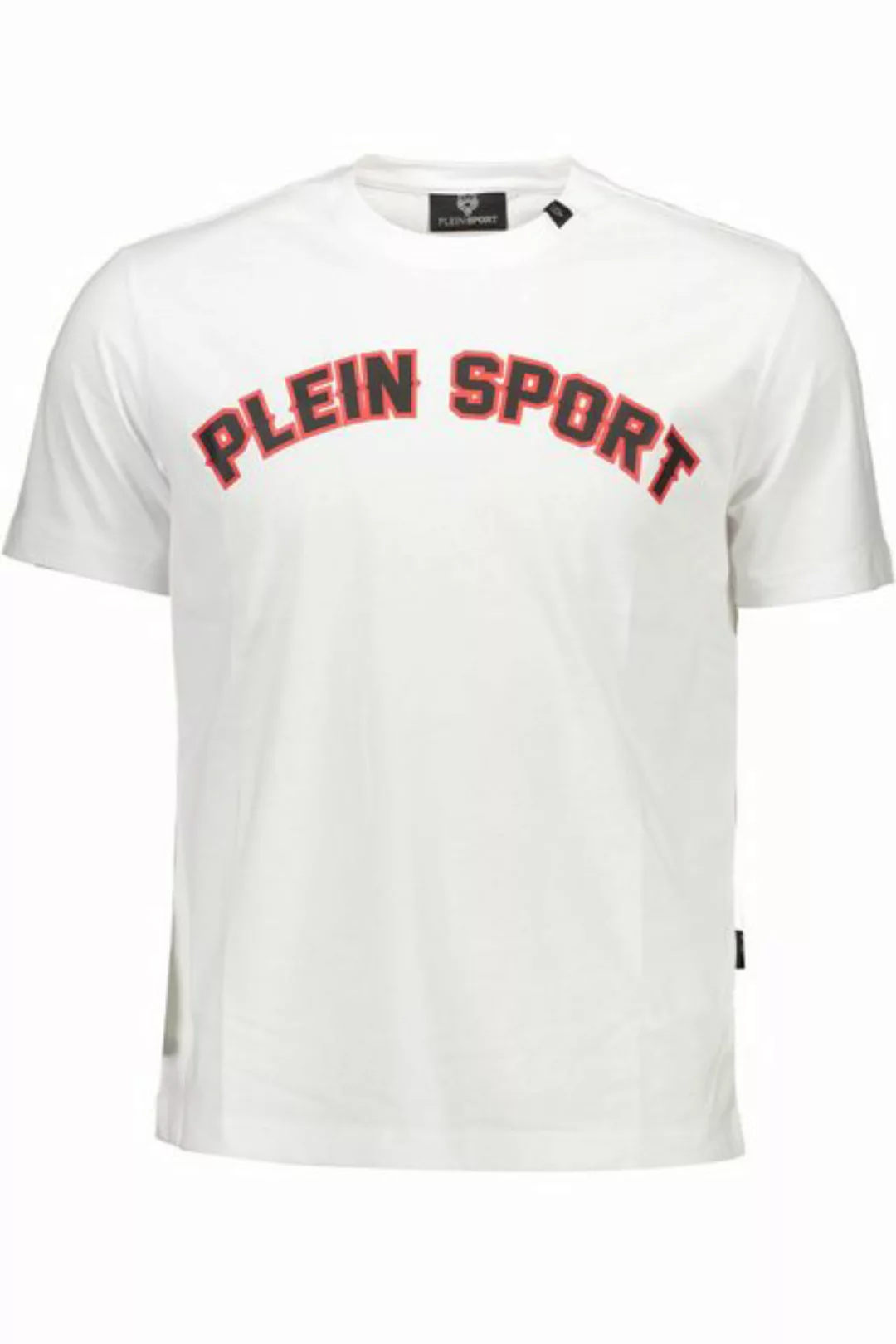 PLEIN SPORT T-Shirt Weißes Herren Kurzarm-T-Shirt mit Rundhals und günstig online kaufen