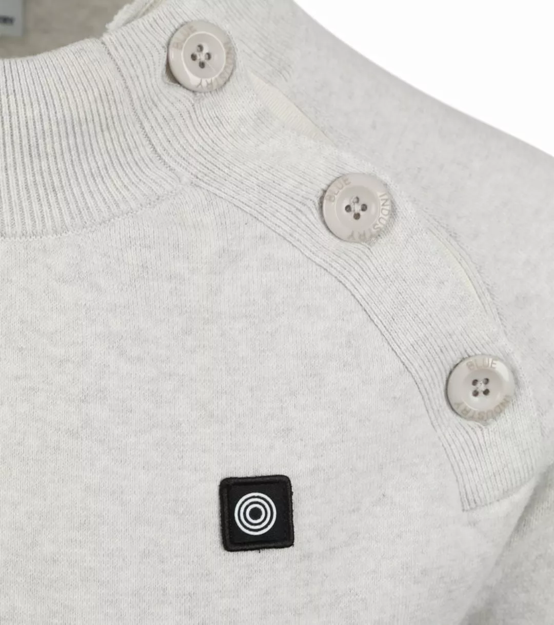 Blue Industry Sweater Melange grijs - Größe M günstig online kaufen