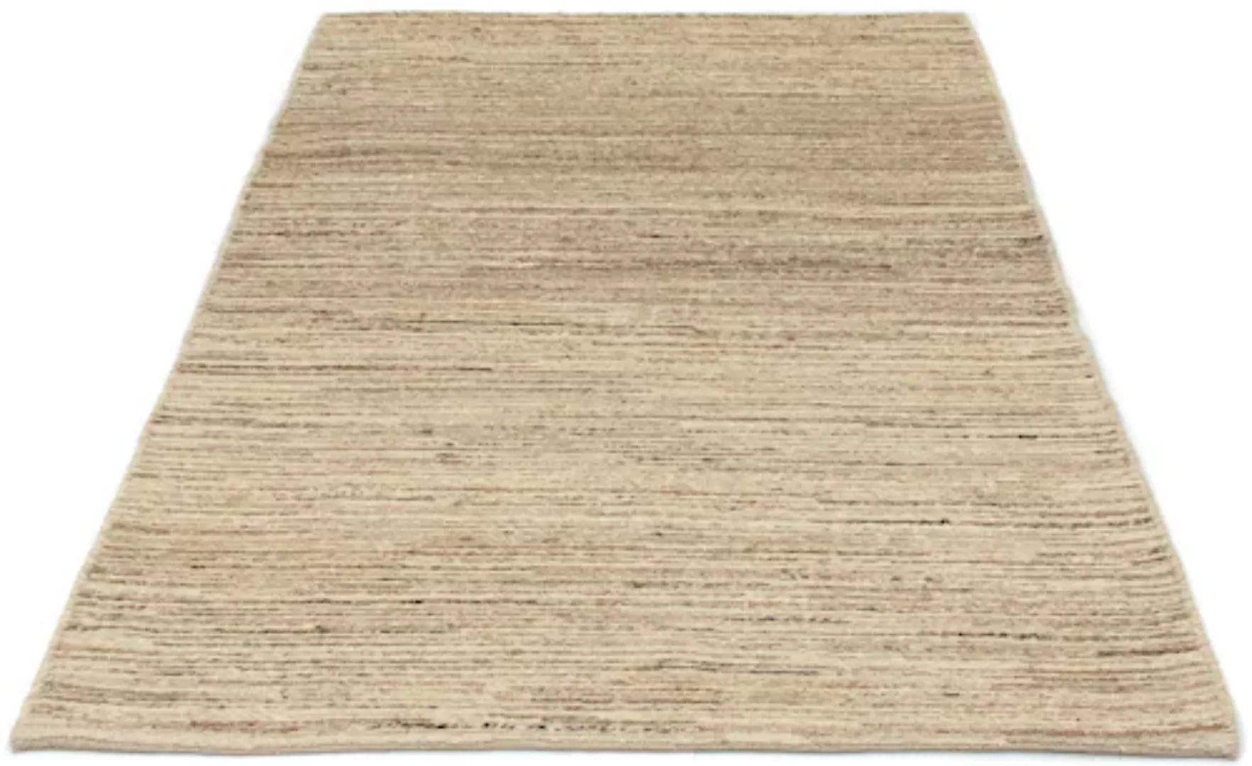morgenland Wollteppich »Gabbeh Teppich handgeknüpft naturweiß«, rechteckig günstig online kaufen