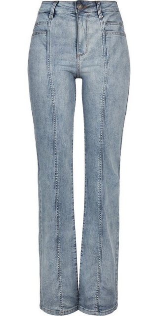 URBAN CLASSICS Bequeme Jeans Urban Classics Damen Ladies High Waist Straigh günstig online kaufen