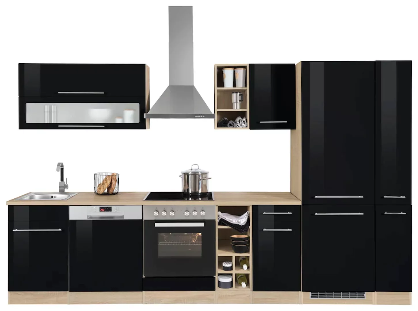HELD MÖBEL Küchenzeile "Eton", mit E-Geräten, Breite 330 cm günstig online kaufen
