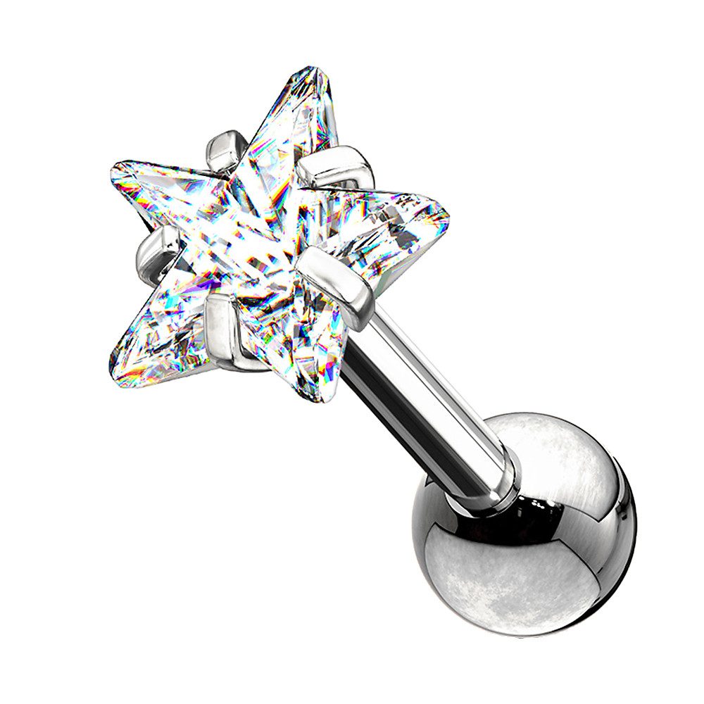 Taffstyle Piercing-Set Tragus Chirurgenstahl mit Stern günstig online kaufen